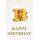 18. Geburtstag  Glückwunschkarte mit Umschlag 18 Gold Happy Birthday