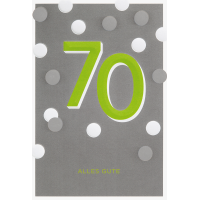 70. Geburtstag Glückwunschkarte mit Umschlag 70...
