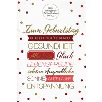 A - Geburtstag  Glückwunschkarte mit Umschlag...