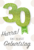 A - 30. Geburtstag - Collage - Glückwunschkarte im...