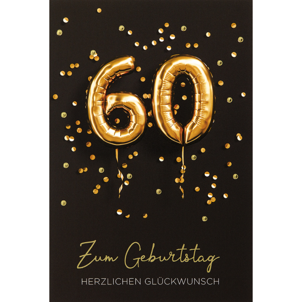 Emotional Rescue Glückwunschkarte Zum 60. Geburtstag – Lustige Karte, 159 X 235 Mm, Mit Umschlag