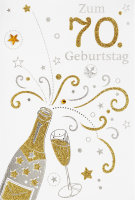 70. Geburtstag - Collage - Glückwunschkarte im...