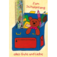 Schulanfang - Collage - Glückwunschkarte im Format...