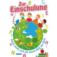 Schulanfang  Glückwunschkarte mit Umschlag...