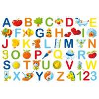 Schulanfang  Glückwunschkarte mit Umschlag Alphabet