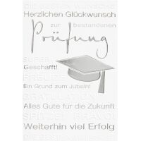 Prüfung Glückwunschkarte mit Briefumschlag...