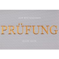 Prüfung -  - Glückwunschkarte im Format 11,5 x...