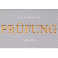 Prüfung -  - Glückwunschkarte im Format 11,5 x...