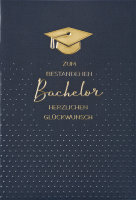 Bachelor - Glückwunschkarte im Format 11,5 x 17 cm...