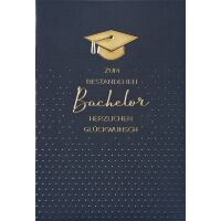 Bachelor  Glückwunschkarte mit Umschlag Bachelor...