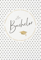 Bachelor - Glückwunschkarte im Format 11,5 x 17 cm...