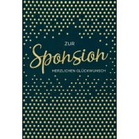 Sponsion - Glückwunschkarte im Format 11,5 x 17 cm...