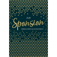 Sponsion - Glückwunschkarte im Format 11,5 x 17 cm...