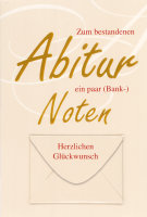 Abitur - Geldkarte - Glückwunschkarte im Format 11,5...
