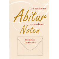 Abitur  Geldkarte mit Umschlag Ein paar Noten Herzlichen...