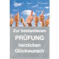 Prüfung  Glückwunschkarte mit Umschlag...