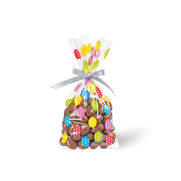 Ostern Klarsichtbeutel -190x115 bunte Eier - Zellglasbeutel Ostern