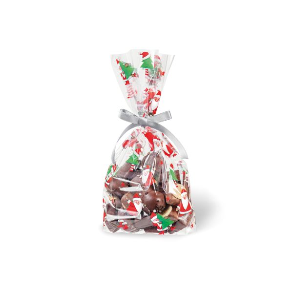 Klarsichtbeutel Weihnachten 14,5x23,5cm Santa Nikolaus Weihnachten - 6 Beutel in der Verpackung