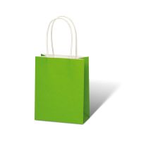 Tasche - Kraftpapier - 12x15x5,5 cm - grün