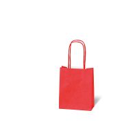Tasche - Kraftpapier - 12x15x5,5 cm - rot