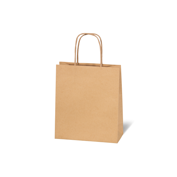 Tasche - Kraftpapier - 12x15x5,5 cm - naturbraun