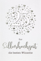 Silberhochzeit - 25. Hochzeitstag - Glückwunschkarte...
