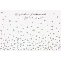 Silberhochzeit 25. Hochzeitstag Glückwunschkarte mit...