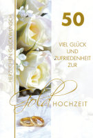 Goldhochzeit - 50. Hochzeitstag - Glückwunschkarte...