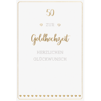 Goldhochzeit 50. Hochzeitstag unverpackte...