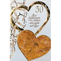 Goldhochzeit 50. Hochzeitstag Glückwunschkarte...