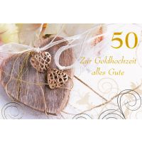 Goldhochzeit 50. Hochzeitstag Glückwunschkarte mit...