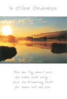 Trauer – Beileid - Kondolenzkarte im Format 11,5 x...