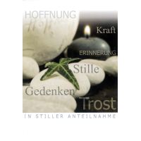 Trauer Beileid Kondolenzkarte mit Briefumschlag In...