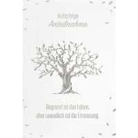 Trauer Beileid Kondolenzkarte mit Briefumschlag...