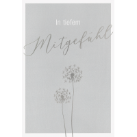 Trauer Beileid Kondolenzkarte mit Briefumschlag In tiefem...