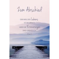 Trauer Beileid unverpackte Kondolenzkarte mit Umschlag...