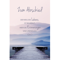 Trauer Beileid unverpackte Kondolenzkarte mit Umschlag...
