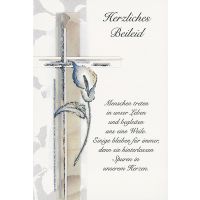 Trauer Beileid Kondolenzkarte mit Umschlag Herzliches...