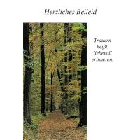 Trauer Beileid Kondolenzkarte mit Briefumschlag...