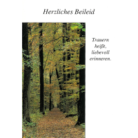Trauer Beileid Kondolenzkarte mit Briefumschlag...