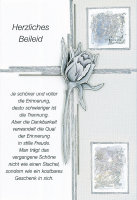 Trauer – Beileid - Kondolenzkarte im Format 11,5 x...