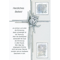 Trauer Beileid Kondolenzkarte mit Briefumschlag...