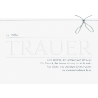 Trauer Beileid Kondolenzkarte mit Briefumschlag In...