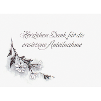 Trauer Beileid  Danksagung 5 Karten 5 Umschläge im...