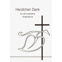 Trauer Beileid Danksagung 5 Karten 5 Umschläge im...