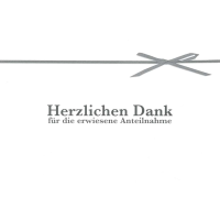 Trauer Beileid Danksagung 5 Karten 5 Umschläge im...