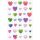 Creative-Sticker Aufleber Herzen Diamanten 1 Bogen in der Packung