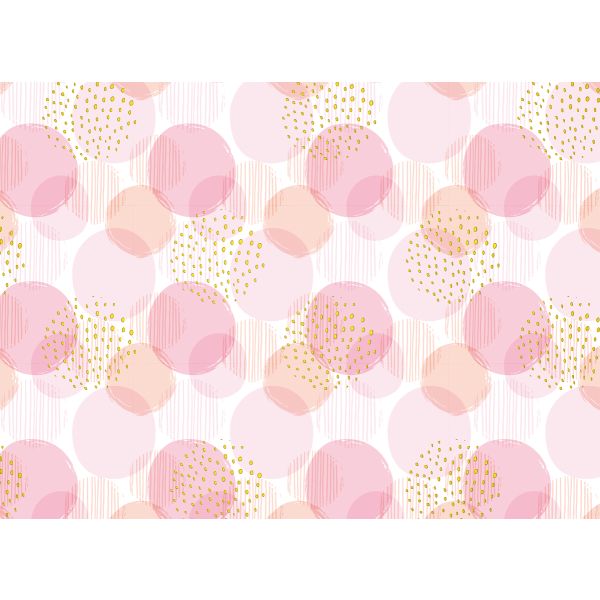 Geschenkpapierrolle 70x150cm - Pink Style - Punkte Rosa
