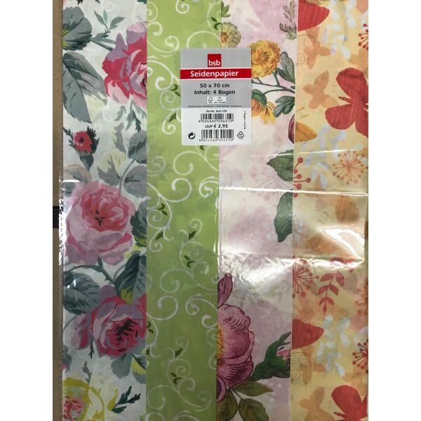 Seidenpapier Bogenware 50x70cm 4 Bogen im Bundle - BSB