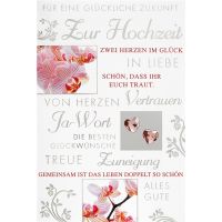 Hochzeit Vermählung  Glückwunschkarte mit...